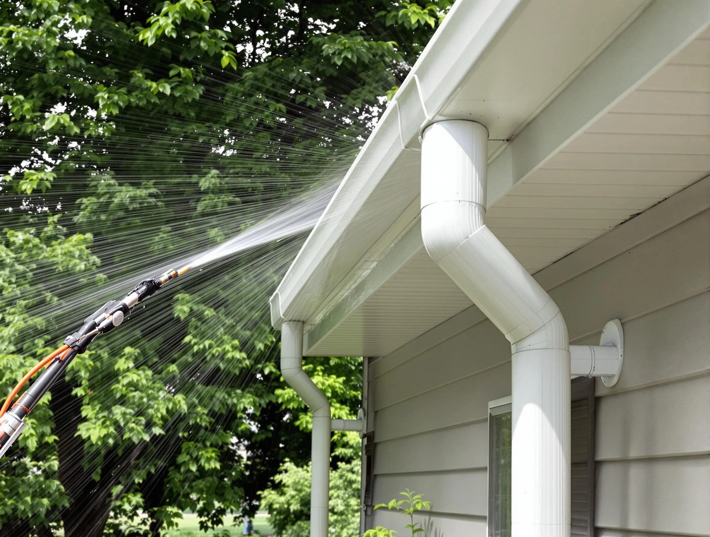 Cleared gutters by Fairview Park Roofing Company for a clean drainage system in Fairview Park, OH