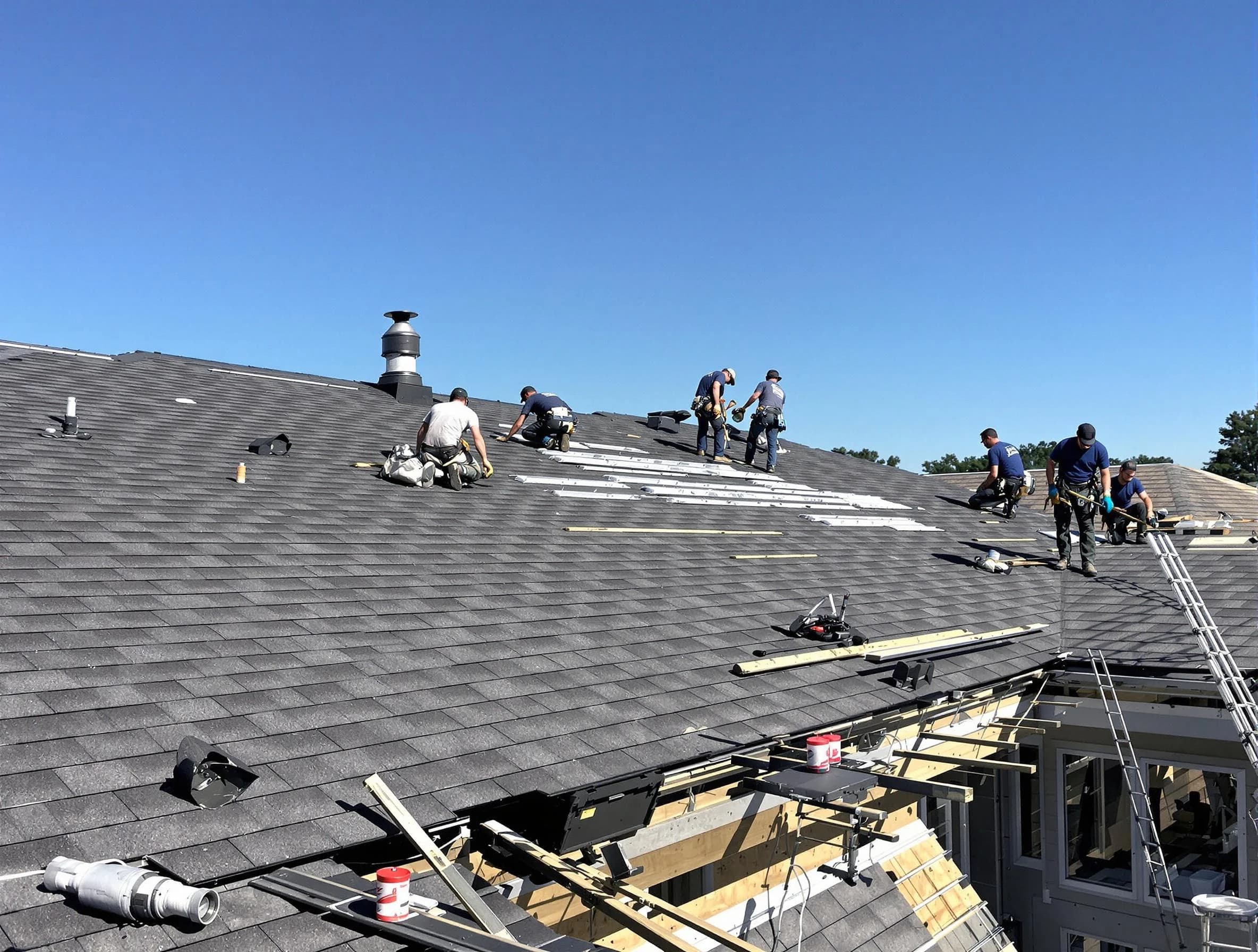 Fairview Park Roofing Company experts performing roof installation in Fairview Park, OH