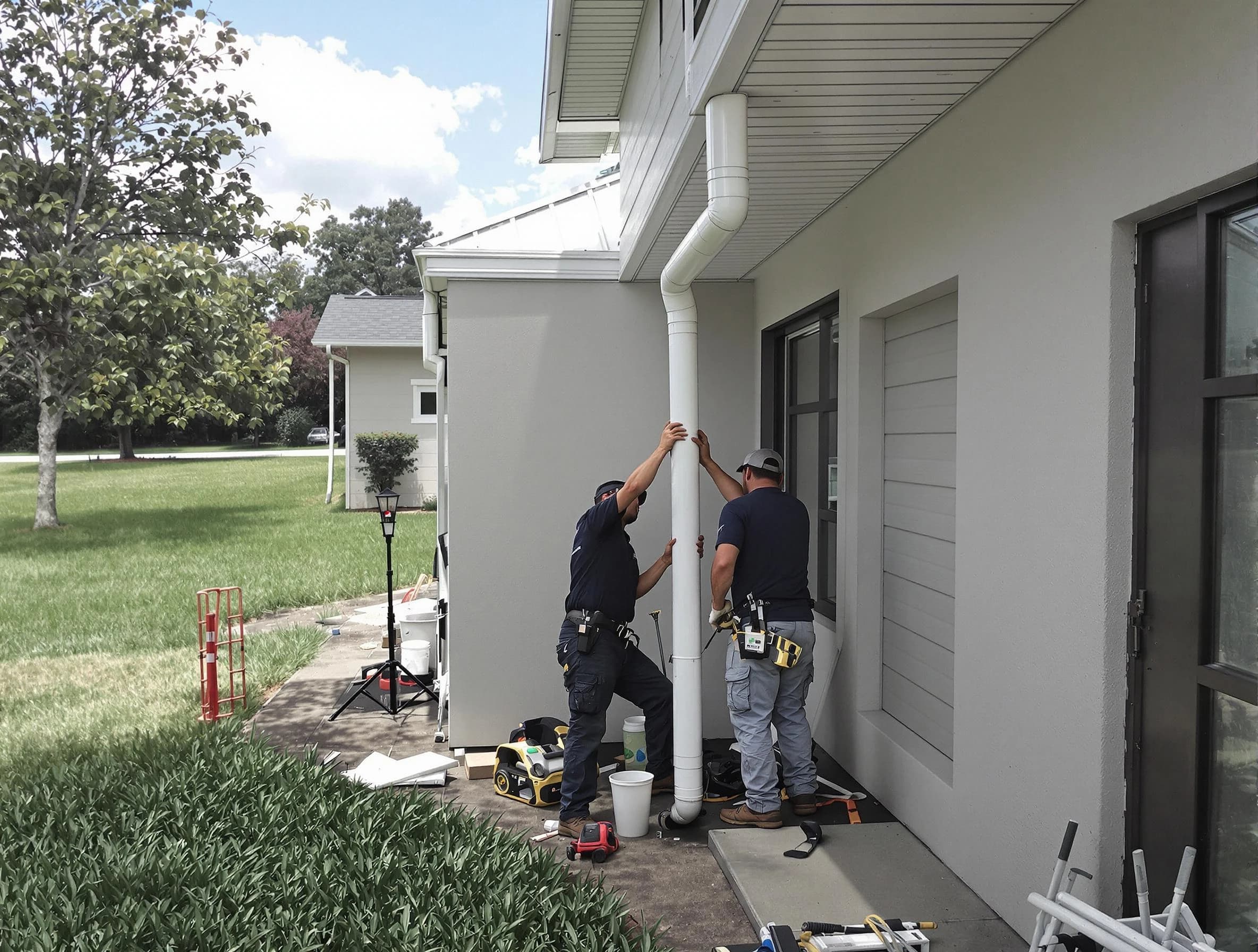 Downspout Installation in Fairview Park